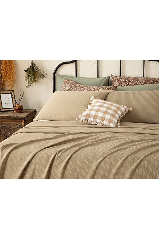 Genesis Soft Touch Tek Kişilik Pike Seti 150x220 cm Bej