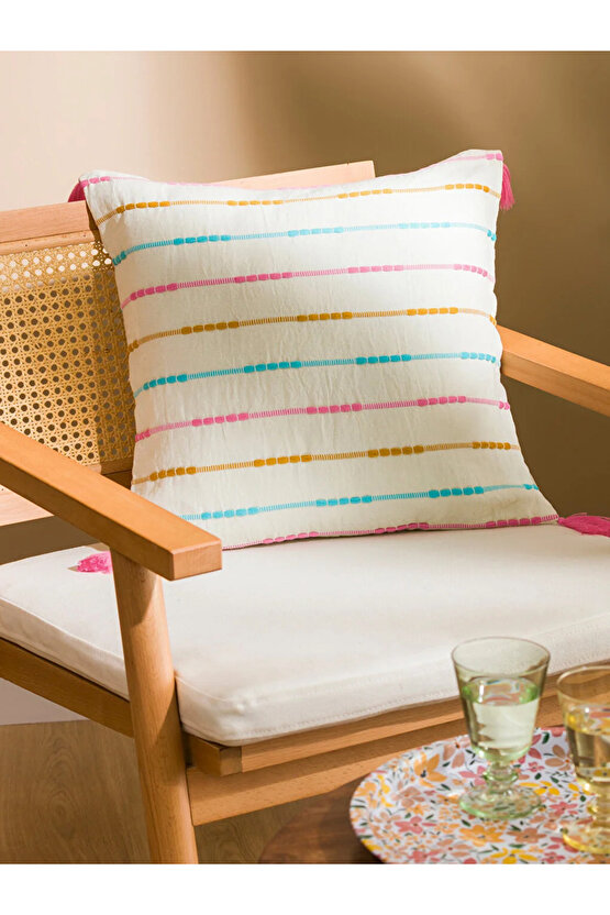 LCW HOME Püsküllü Kırlent Kılıfı 45x45 Cm