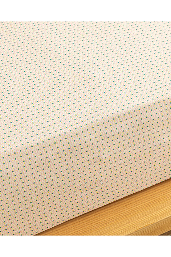 Tetrad Kolay Ütülenir Tek Kişilik Lastikli Çarşaf Açık Pembe