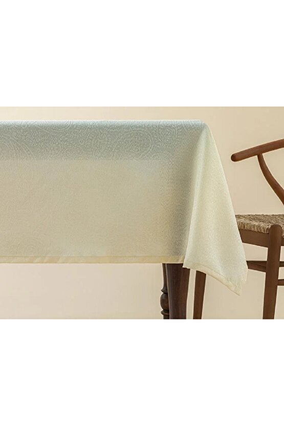 Nelda Dertsiz Masa Örtüsü 100x140 Cm Bej