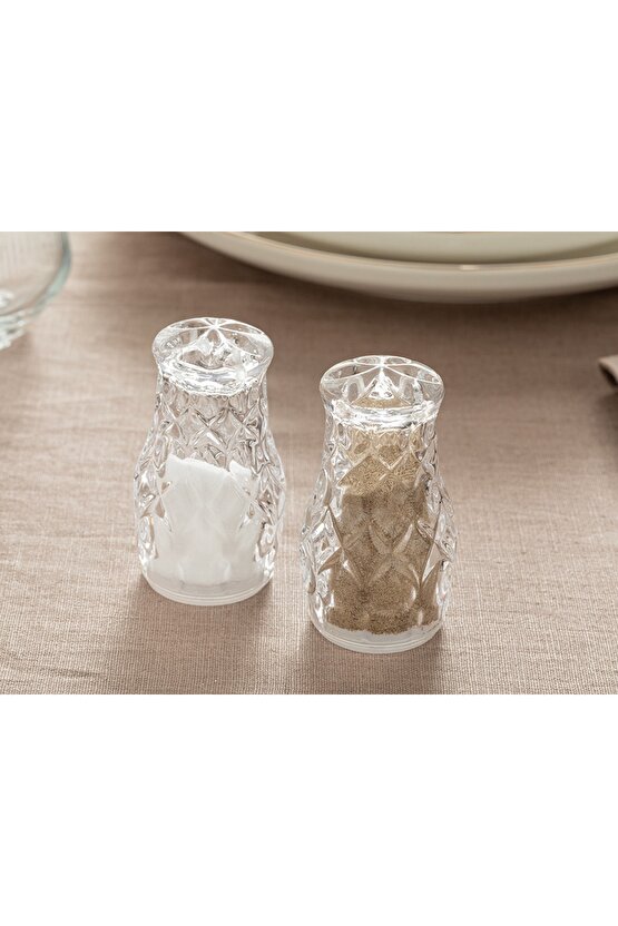 Agate Cam 2li Tuzluk - Bıberlık 4,7x8,2 Cm Şeffaf