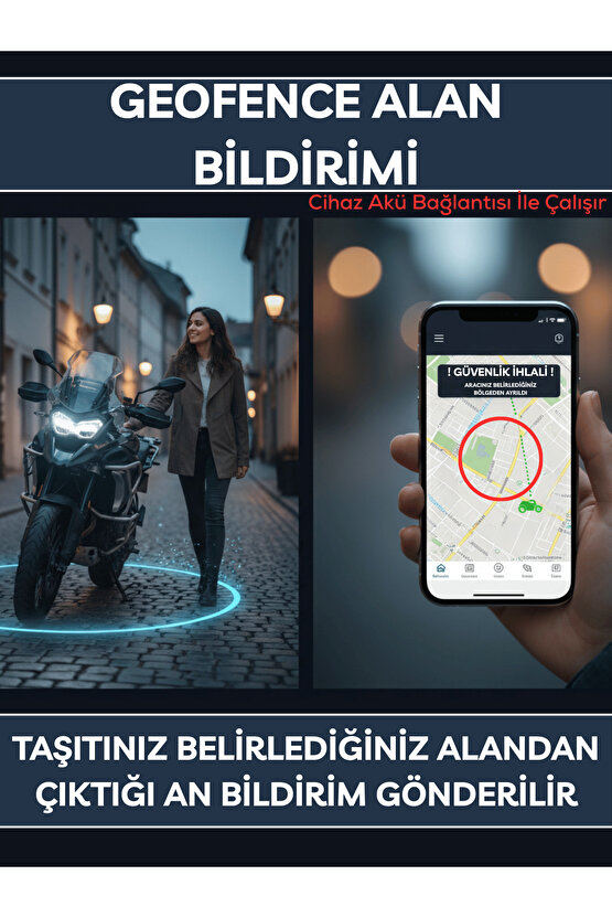 Connect Takip Cihazı Anlık Konum Takibi Geçmişe Dönük Veri Araç Motor Gizli Takip Cihazı Geofenceli
