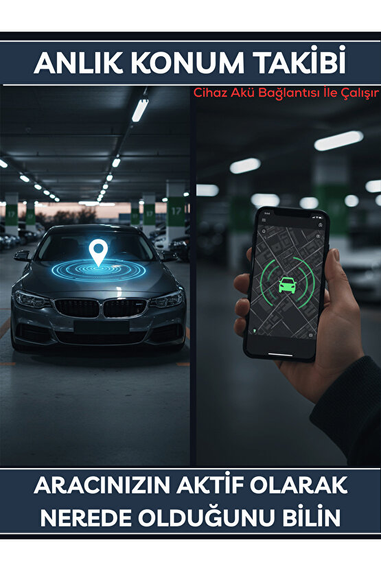 Connect Takip Cihazı Anlık Konum Takibi Geçmişe Dönük Veri Araç Motor Gizli Takip Cihazı Geofenceli