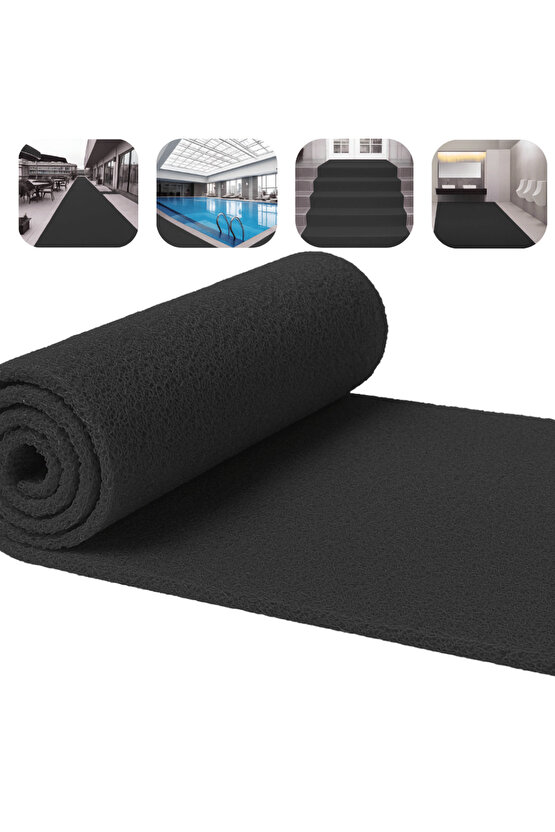 Kıvırcık Paspas İç Dış Zemin Halı Yolluk Kapı Önü Havuz Banyo Duş İş Yeri Apartman Paspası 12mm