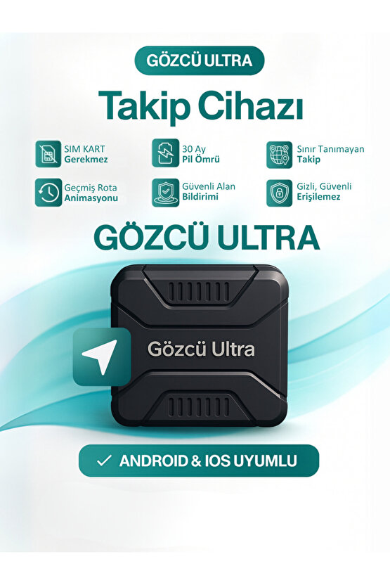 Ultra Takip Cihazı Ios Android Uyumlu Airtag Geçmişe Dönük Konum 30 Ay Pil Gps Araç Motor