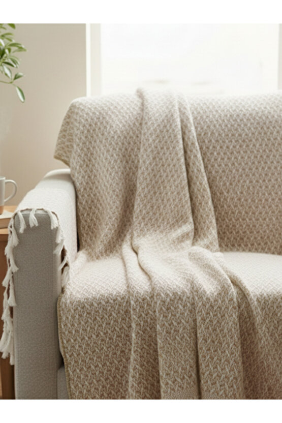 Çok Amaçlı Örtü Koltuk Çekyat Kilim Yatak Piknik Örtüsü Zemin Kaplama Yıkanabilir Saçaklı 170x200 CM