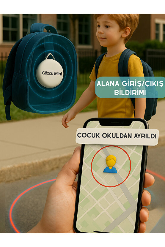 Mini Ios Android Uyumlu Airtag Geçmişe Dönük Konum Gps Araç Motor Çocuk Gizli Takip Cihazı