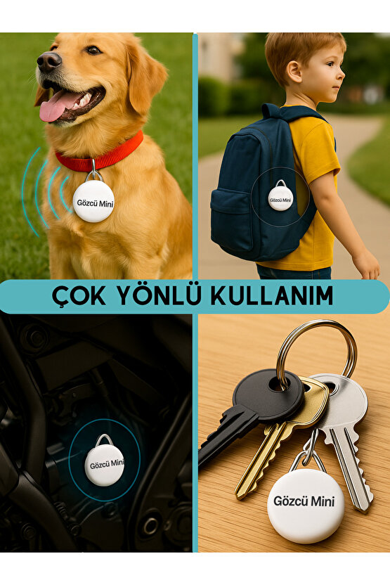 Mini Ios Android Uyumlu Airtag Geçmişe Dönük Konum Gps Araç Motor Çocuk Gizli Takip Cihazı