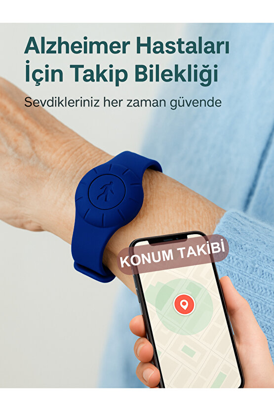 Takip Bilekliği Gps Konum Takibi Çocuk Yaşlı Geçmişe Dönük Takip Cihazı Saati (5-10 Dakika Aralıklı)