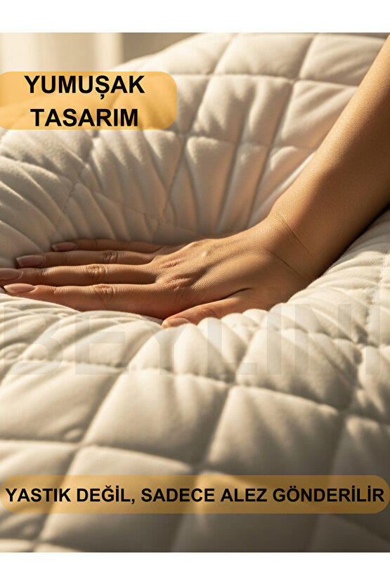 2li Yastık Alezi Sıvı Geçirmez Kapitone Fermuarlı Yıkanabilir Antialerjik Yastık Koruyucu 50x70 CM