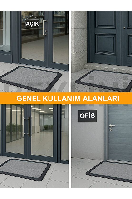 Dezenfektan Hijyen Paspası Dış Kapı Ev Ofis Apartman Giriş Halısı Kıvırcık Paspas Kaydırmaz Havuzlu