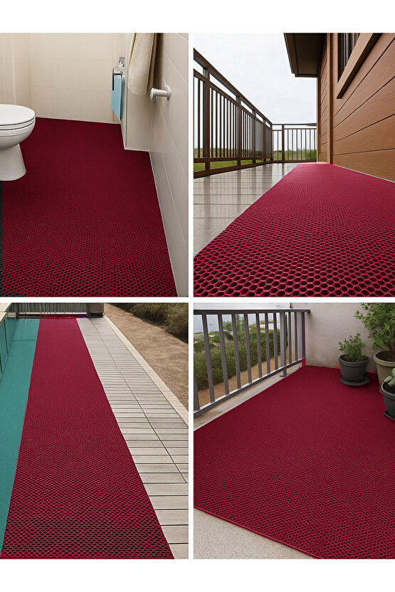 Bal Petek PVC Paspas Islak Zeminlerde Kaydırmaz İç Dış Mekan Banyo Duş Lavabo Havuz Kenarı Halısı