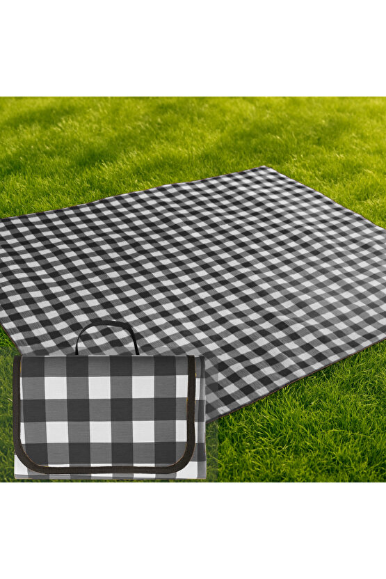 Piknik Örtüsü Masa Zemin Kahvaltı Sofrası Pratik Taşınabilir Katlanabilir Piknik Örtüsü 150x150 CM