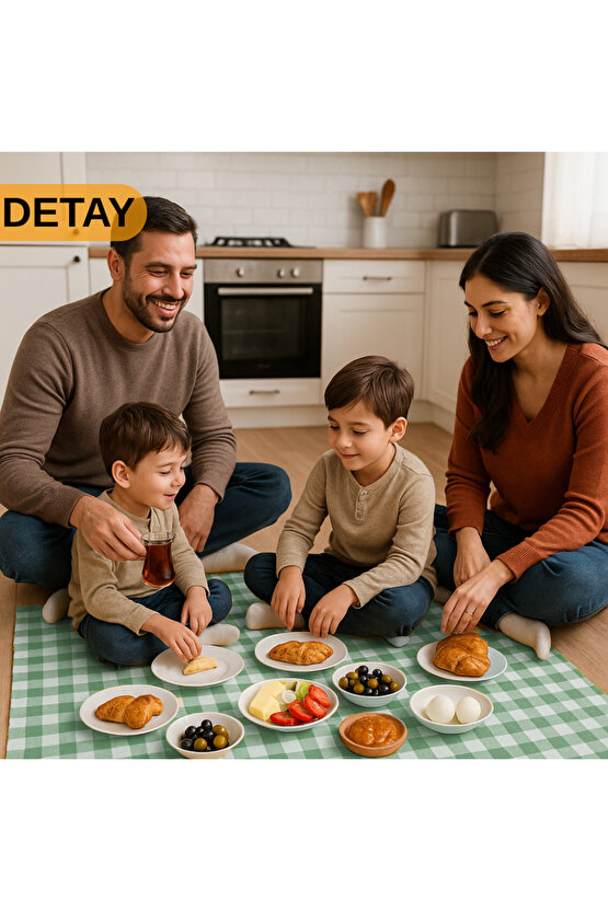 Piknik Örtüsü Masa Zemin Kahvaltı Sofrası Pratik Taşınabilir Katlanabilir Piknik Örtüsü 150x150 CM