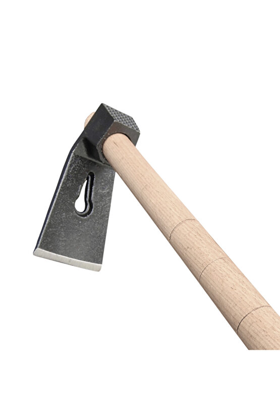 500 gr Çelik Keser Ekonomik Dayanıklı Odun Bahçe Ot Çift Yönlü Ahşap Ergonomik Saplı Profesyonel