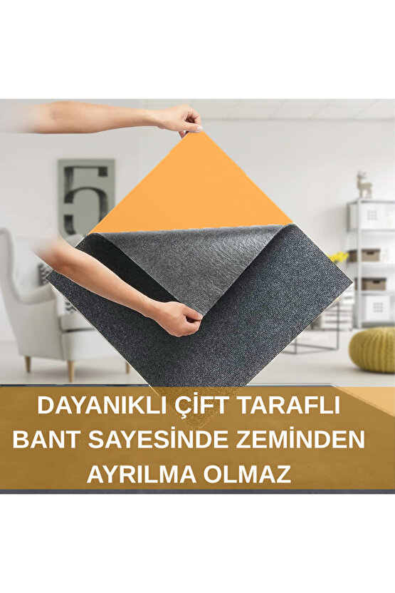 Kendinden Yapışkanlı Halıfleks Keçe Kaymaz Ev Tekne Ofis Yat Denizlicik Marina Karo Halısı 40x40 CM
