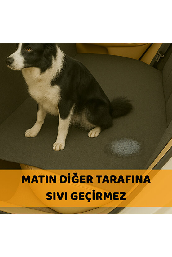 Evcil Hayvan Araba Koltuk Örtüsü Su Geçirmez Dayanıklı Hamak Tasarım Arka Koltuk Koruyucu 145x185 CM