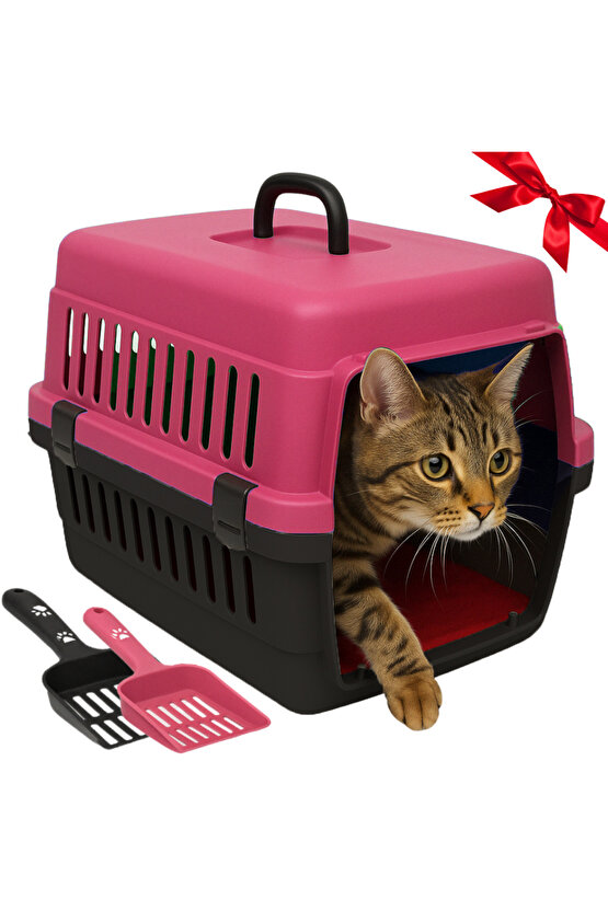 Kedi Köpek Taşıma Kutusu Yumuşak Zemin Portatif Seyahat Kürekli Evcil Hayvan Çantası 28x33x45cm