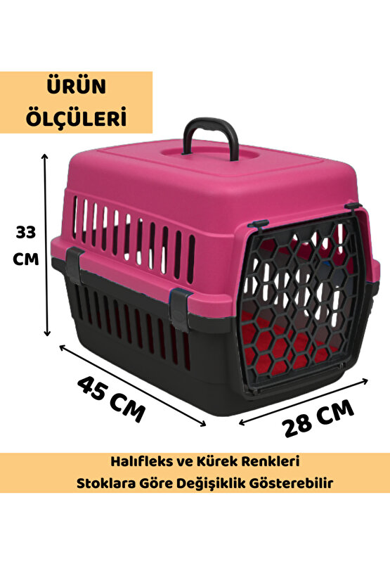 Kedi Köpek Taşıma Kutusu Yumuşak Zemin Portatif Seyahat Kürekli Evcil Hayvan Çantası 28x33x45cm