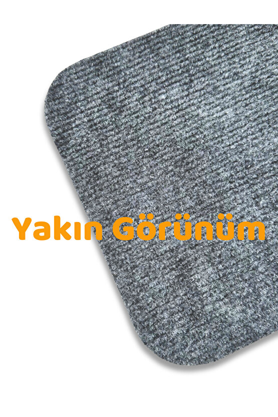 Merdiven Halısı Basamak Halısı Keçe Kaymaz Taban Yapışkanlı Halıfleks Gri 15li 20x75 Cm