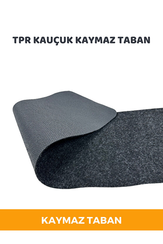 Merdiven Halısı Halıfleks Basamak Ve Merdiven Paspası Kaymaz Taban Antrasit 20x75 Cm (15 ADET)