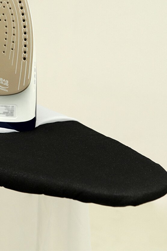 Ütü Masası Kılıfı Örtüsü Bezi, Keçeli,süngerli,lastikli Yanmaz Ayarlanabilir 50x150 Cm Siyah