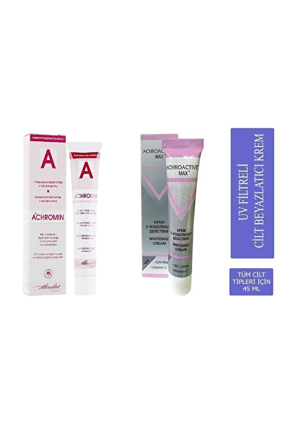 Ve Achroactive Max Cilt Beyazlatıcı Krem 2 Ürün 1 Arada