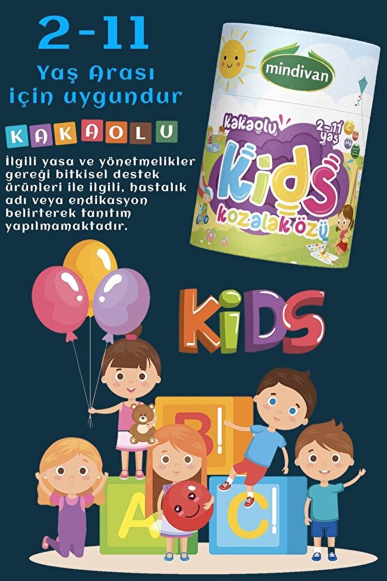 Kids Çocuklar Için Özel Kakaolu Kozalak Macunu 240gr * 2 Adet