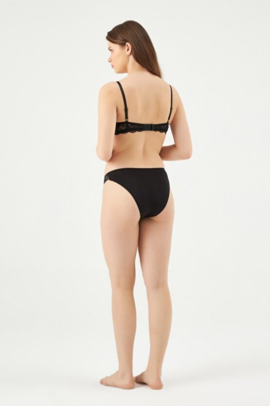 Linda Badem Yarı Push Up Sütyen Takımı Yeni Sezon (1 Adet Ekonomik)