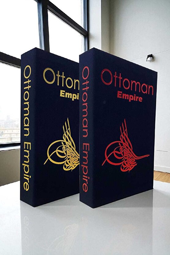 2’li Kumaş Kaplı Kitap Görünümlü Dekoratif Kutu | Hediye & Takı Kutusu