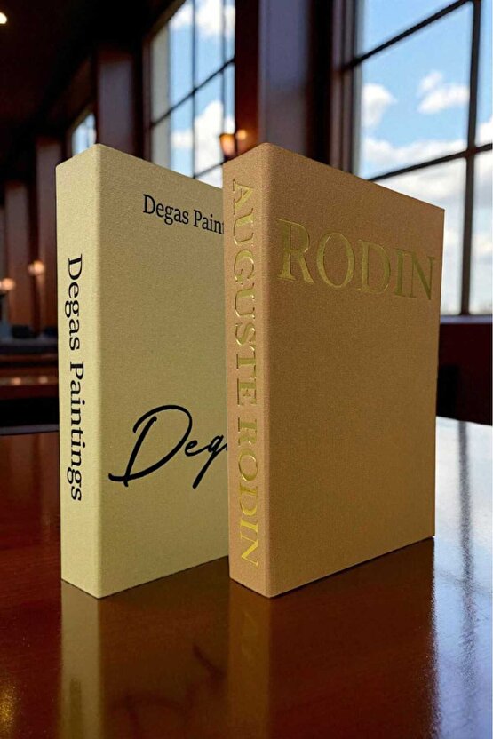 Kumaş Kaplı 2’li Dekoratif Kitap Kutu Set