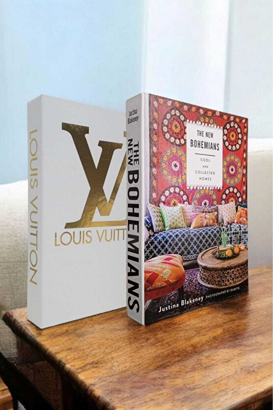 Dekoratif Kitap Görünümlü Kutu 2li Set Decorative Book Looking Box