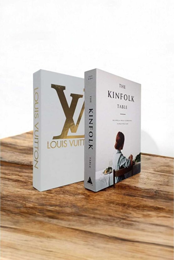 Dekoratif Kitap Görünümlü Kutu 2li Set Decorative Book Looking Box