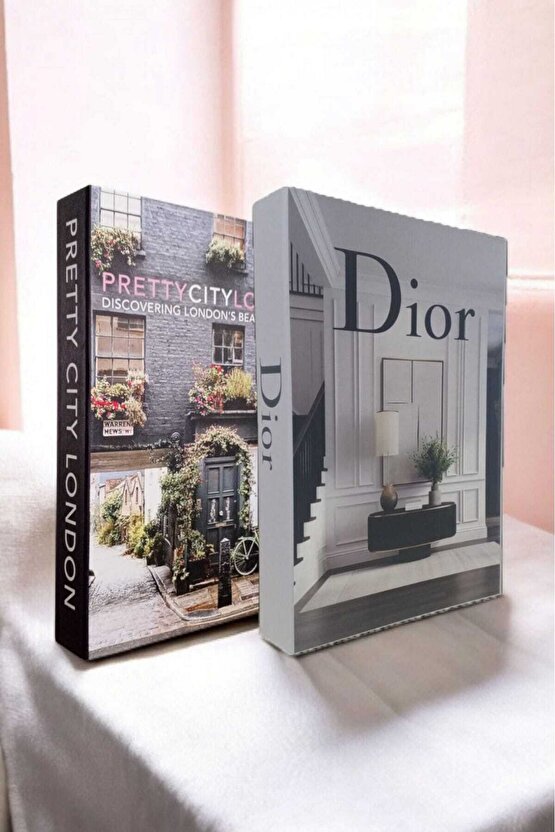 Dekoratif Kitap Görünümlü Kutu 2li Set Decorative Book Looking Box