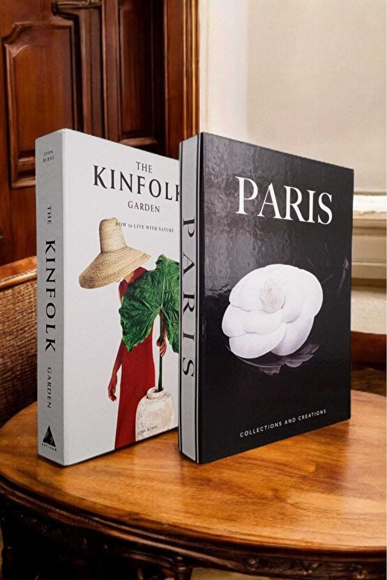 Dekoratif Kitap Görünümlü Kutu 2li Set Decorative Book Looking Box