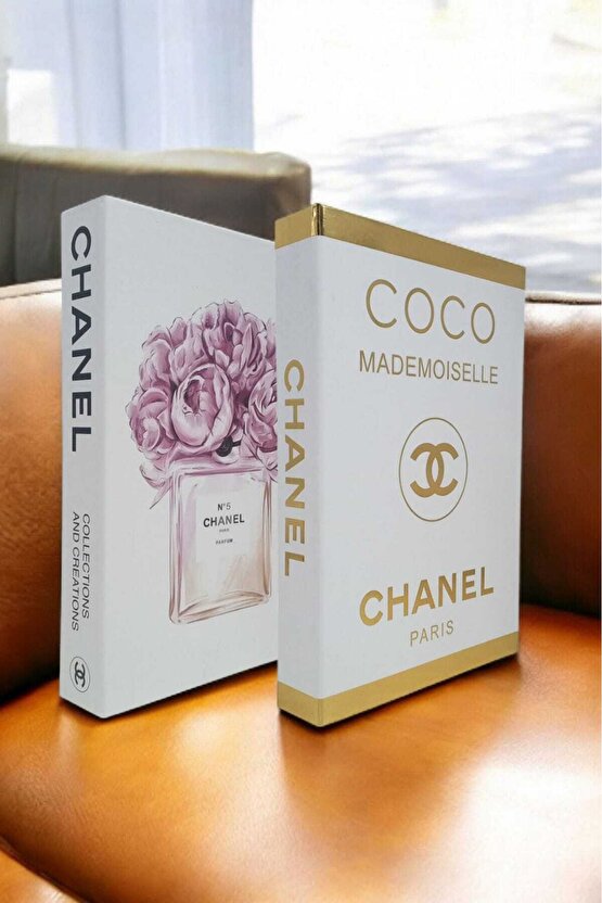 Dekoratif Kitap Görünümlü Kutu 2li Set Decorative Book Looking Box