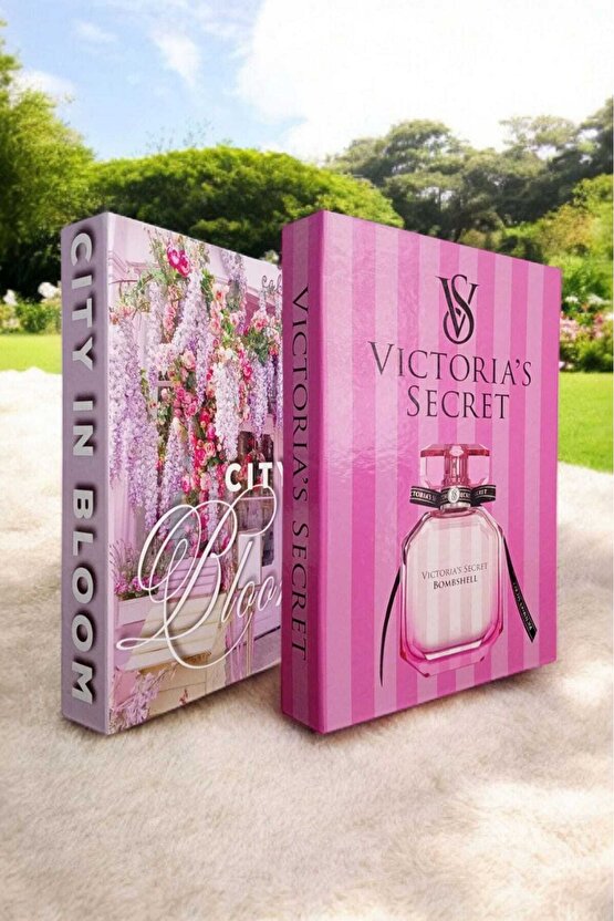 Dekoratif Kitap Görünümlü Kutu 2li Set Decorative Book Looking Box