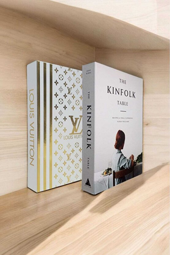 Dekoratif Kitap Görünümlü Kutu 2li Set Decorative Book Looking Box