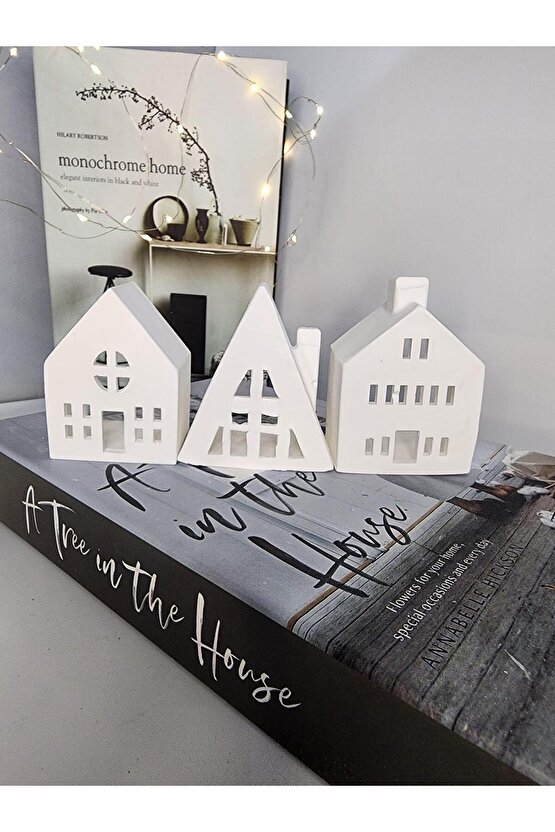 3lü Beyaz Ev Mumluk