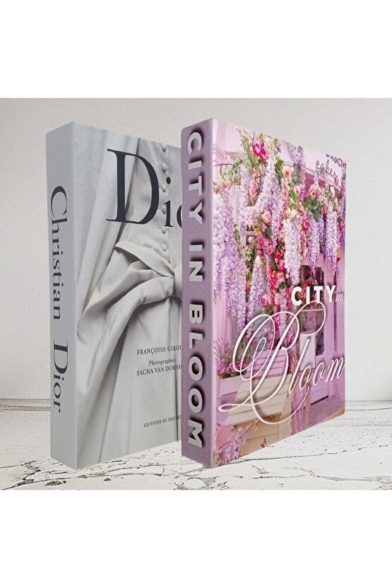 Dekoratif Kitap Görünümlü İçi Açılabilir Kutu 2 Adet