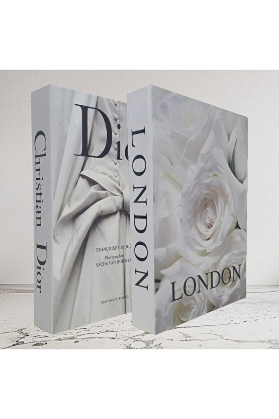 Dekoratif Kitap Görünümlü İçi Açılabilir Kutu 2 Adet