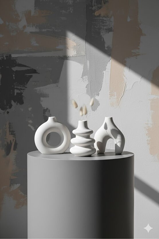 Minimal Vazo Üçlü Set Bohem