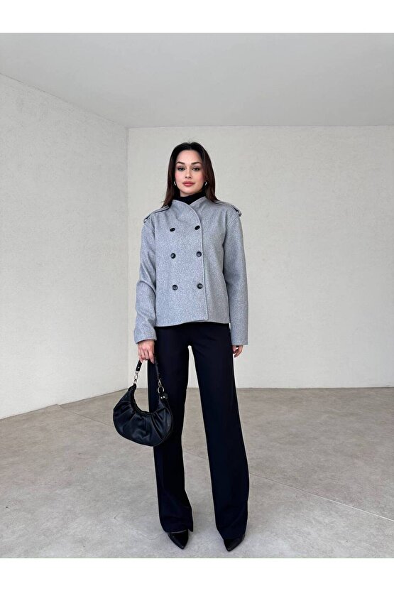 Kadın Kaşe Kısa Ceket