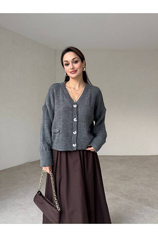 Kadın Kısa Triko Hırka