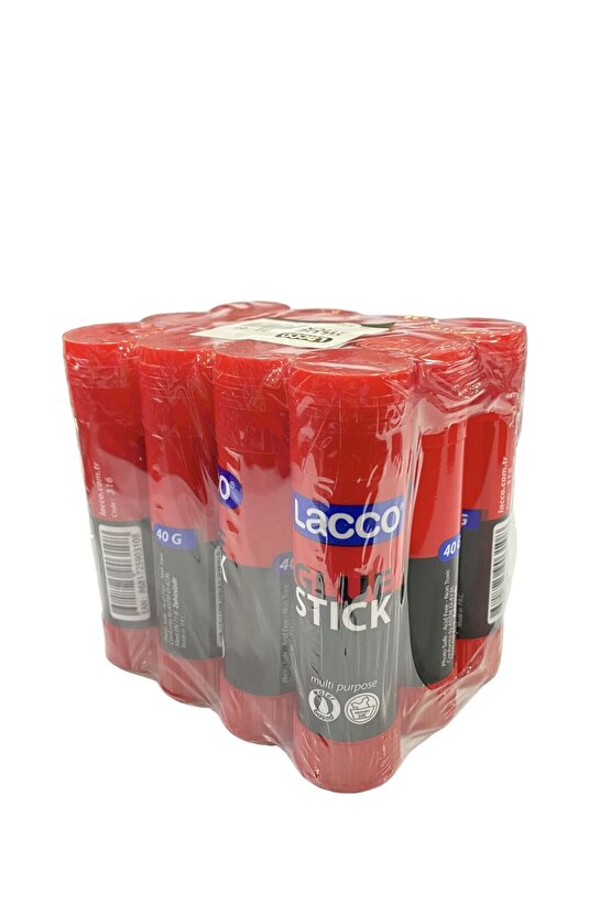 316-LACCO GLUE STICK-40 Gr.YAPIŞTIRICI 12 LI