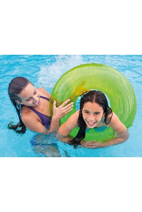 Şeffaf Baskılı Jumbo Simit 76 Cm - 59260 Pembe