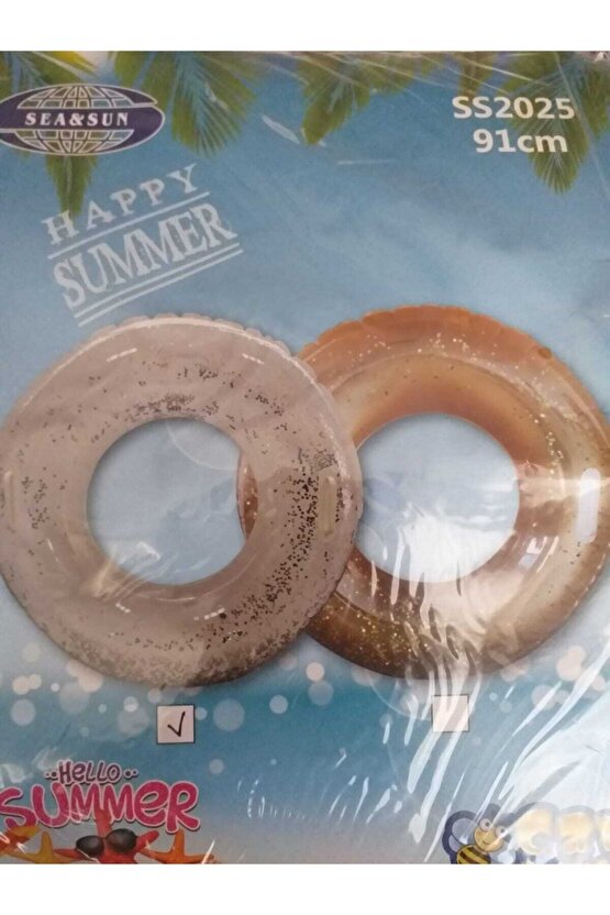 Simli Gümüş Simit 91 Cm Tutmalı