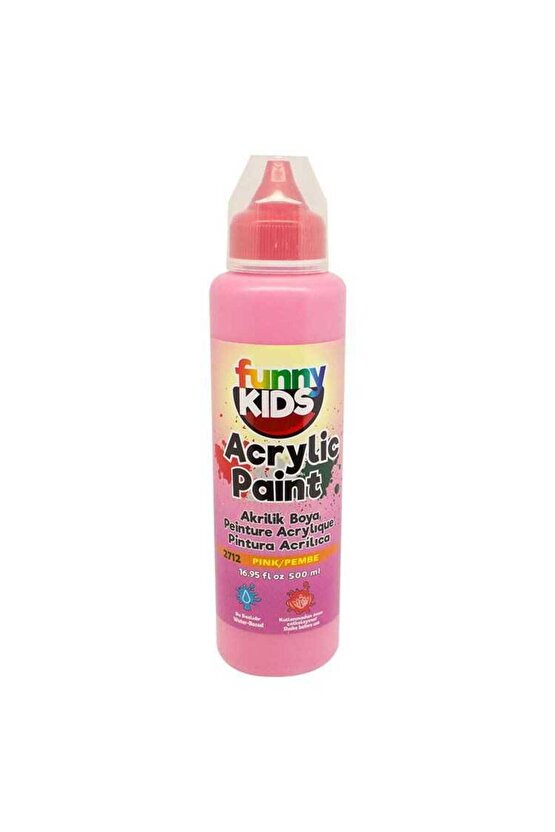 Funny Kids 500ml Akrilik Boya Pembe
