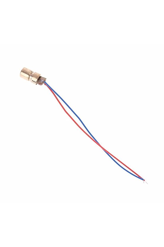 Kablolu Nokta Lazer Modül Metal Kafa 3v 5v 650nm Kırmızı