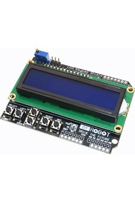 Arduino Lcd Keypad Shield 1602 - 16x2 Lcd Ekran Ve Tuş Takımı Uyumlu